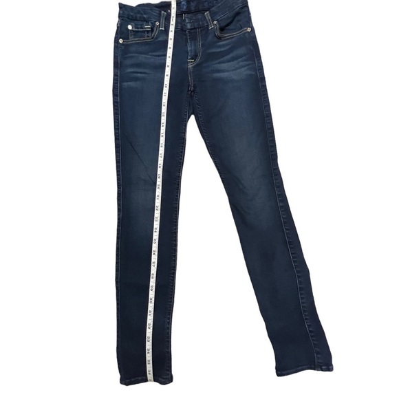 7 For All Mankind Kimmie Skinny Dark Wash Denim Jeans Size 26 - Picture 6 of 10